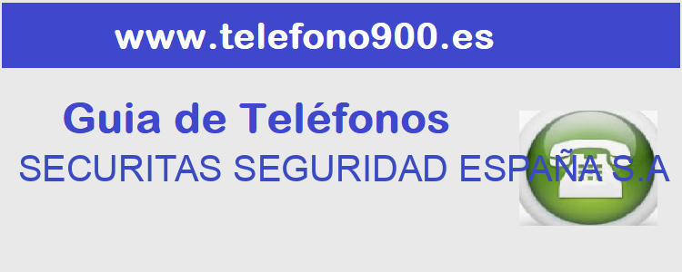 Telefono de  SECURITAS SEGURIDAD ESPAÑA S.A